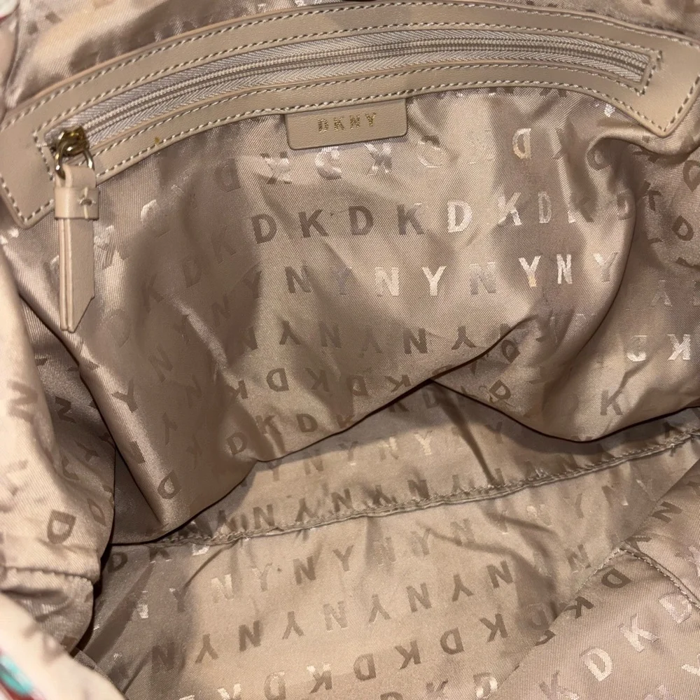 DKNY Multicolor Graffiti Medium Tote HandBag, Preowned